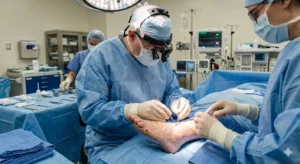 Diabetic foot reconstruction surgery